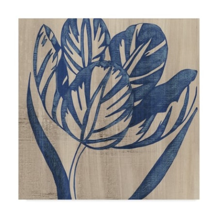 Chariklia Zarris 'Indigo Tulip' Canvas Art,24x24